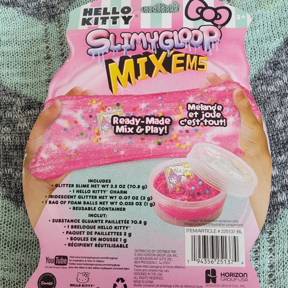 Hello Kitty and Friends Non Toxic Slimygloop Mix'ems Cinnamoroll Rainbow Slime - Picture 8 of 12